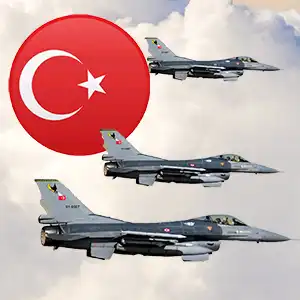 Истребители F-16 ВВС Турции возобновили удары по позициям курдских формирований
