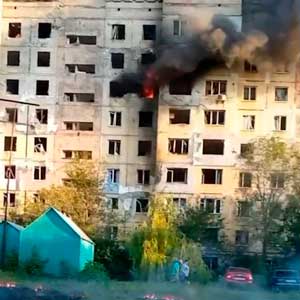 Удар по многоэтажке в Алчевске накануне был нанесён ВСУ из американской РСЗО HIMARS.