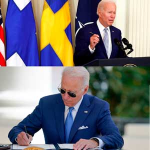 Байден подписал протоколы о вступлении Финляндии и Швеции в НАТО