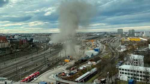 Взрыв в Мюнхене произошел на строительной площадке Deutsche Bahn.