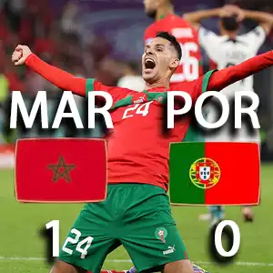 Сборная Марокко обыграла команду Португалии со счетом 1:0