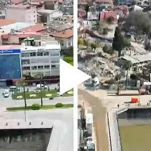 "Город руин": турецкий Хатай до и после землетрясения