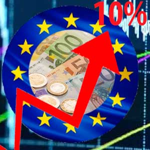 Средний показатель инфляции в странах еврозоны достиг рекордных 10%